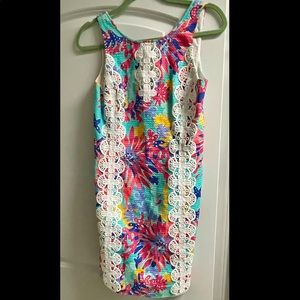Lilly Pulitzer eyelet detail shift dress